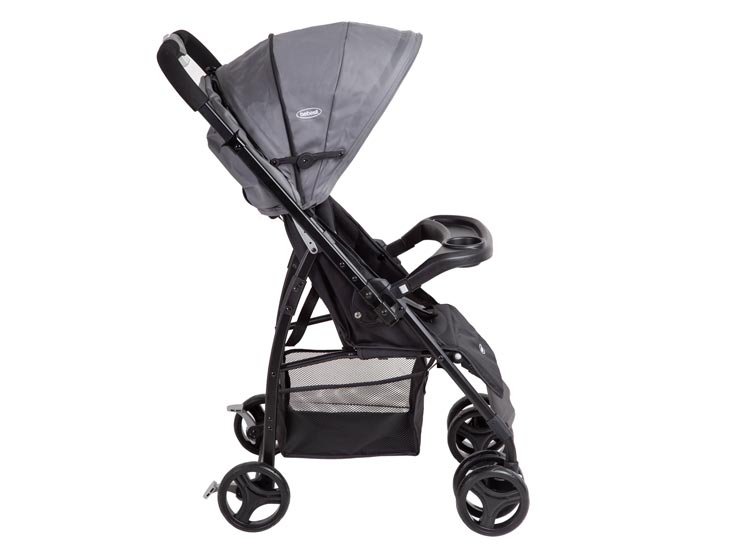 Coche Travel Mango Reversible Con Silla Auto Gris