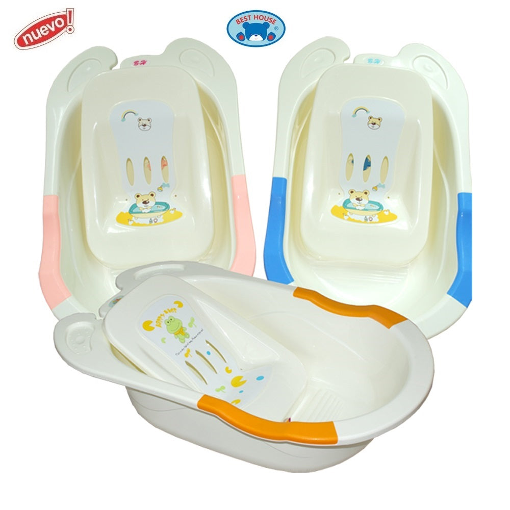 Bañera Larga Con Asiento Adaptador