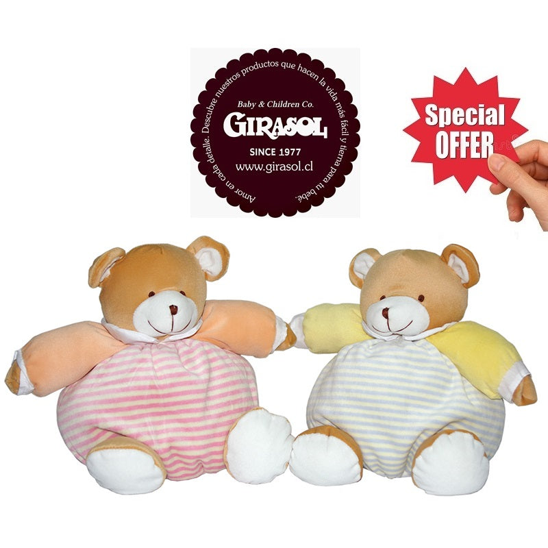 Peluche Oso Listado de Apego 25 cm