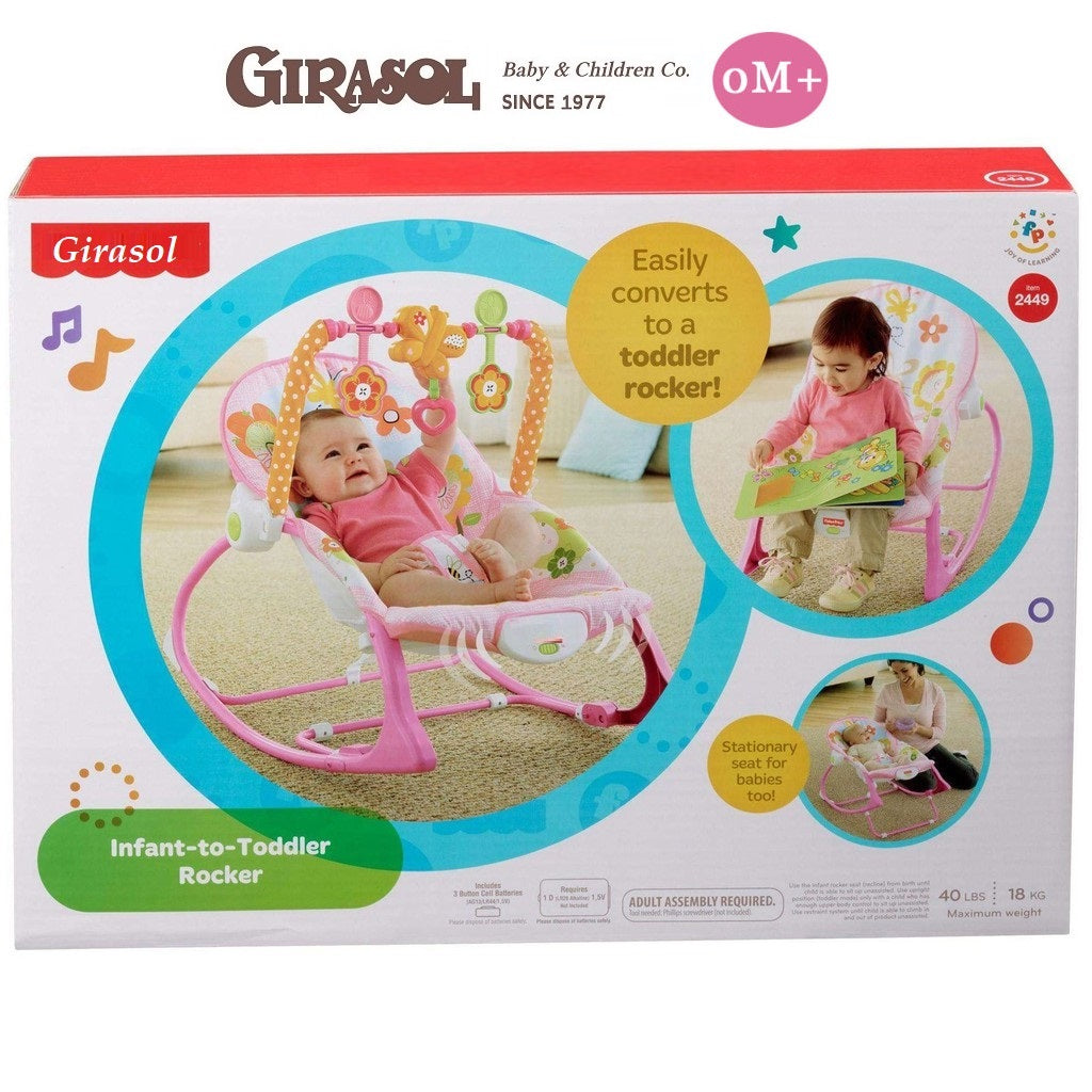 Silla Mecedora Musical Vibradora Coneja 18 Kg