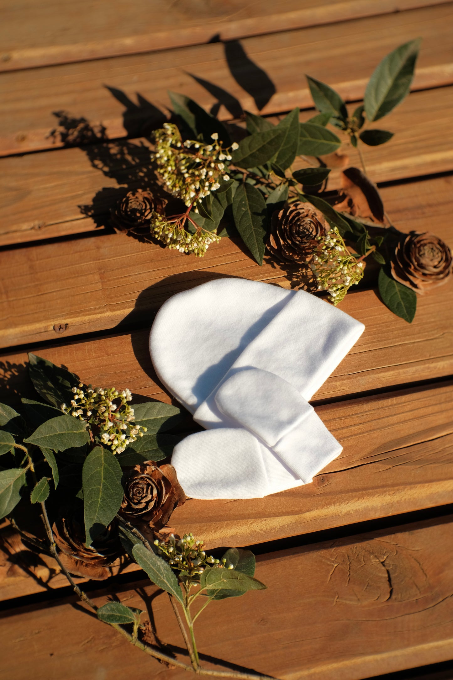 Baby Shower FILIUS Box Dúo Pack Miton + Gorro Recien Nacido Algodon Producto Chileno