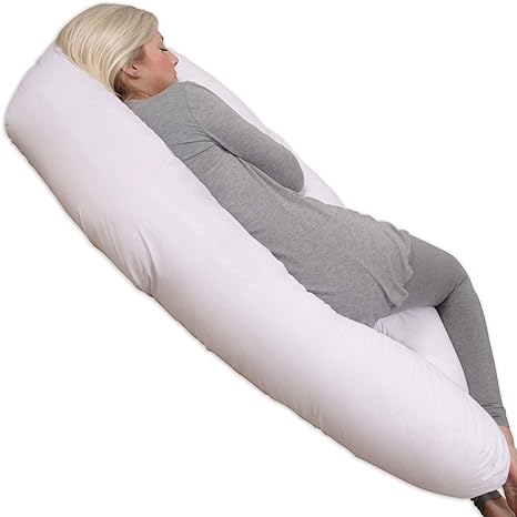 Cojin Maternal Grande De Descanso Blanco Liso