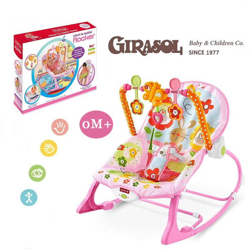 Silla Mecedora Musical Vibradora Coneja 18 Kg