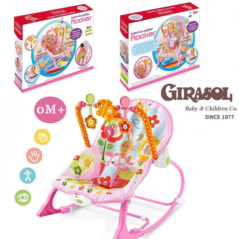 Silla Mecedora Musical Vibradora Coneja 18 Kg
