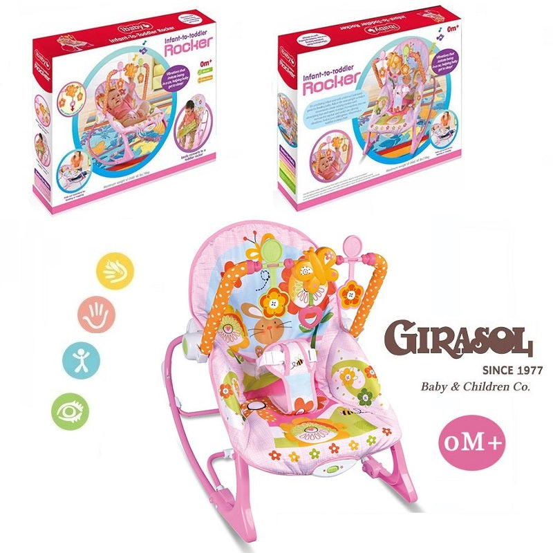 Silla Mecedora Musical Vibradora Coneja 18 Kg