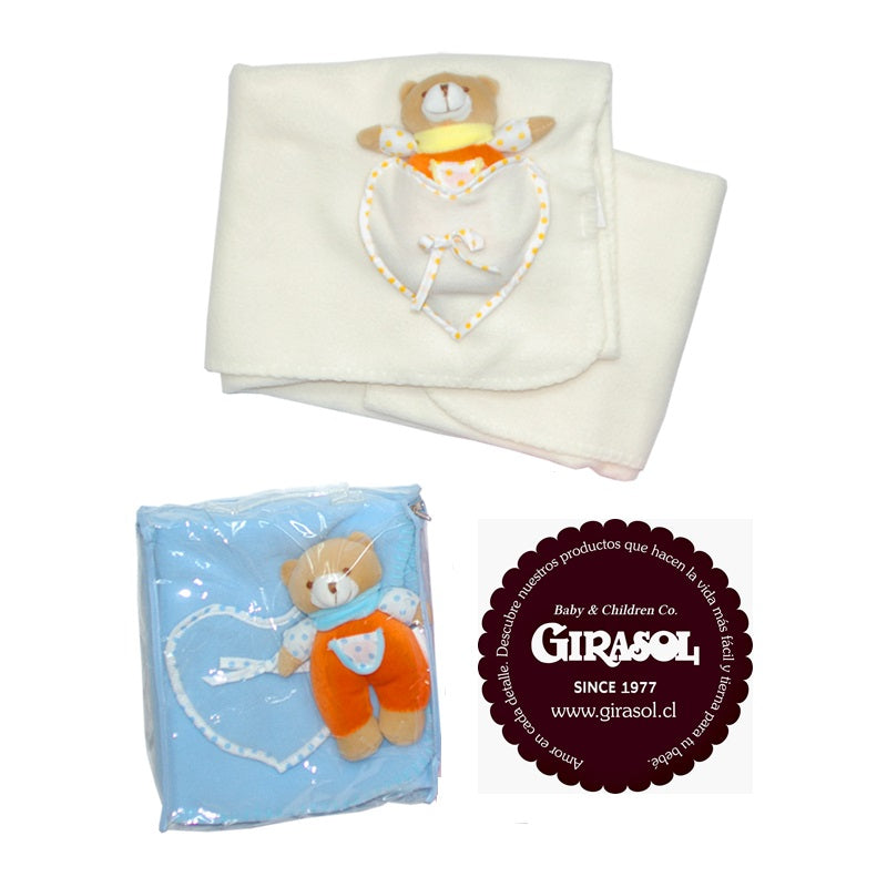 Set Regalo Recién Nacido Manta y Peluche