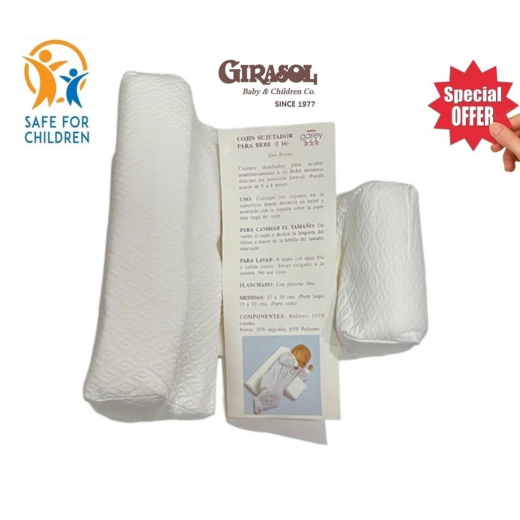 Cojín Textil Antivuelco Sujetador Blanco Piqué Bebé