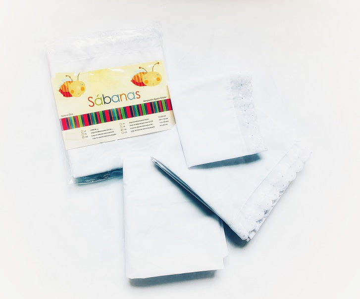 Juego Sabanas (2) + Funda Cuna Corral