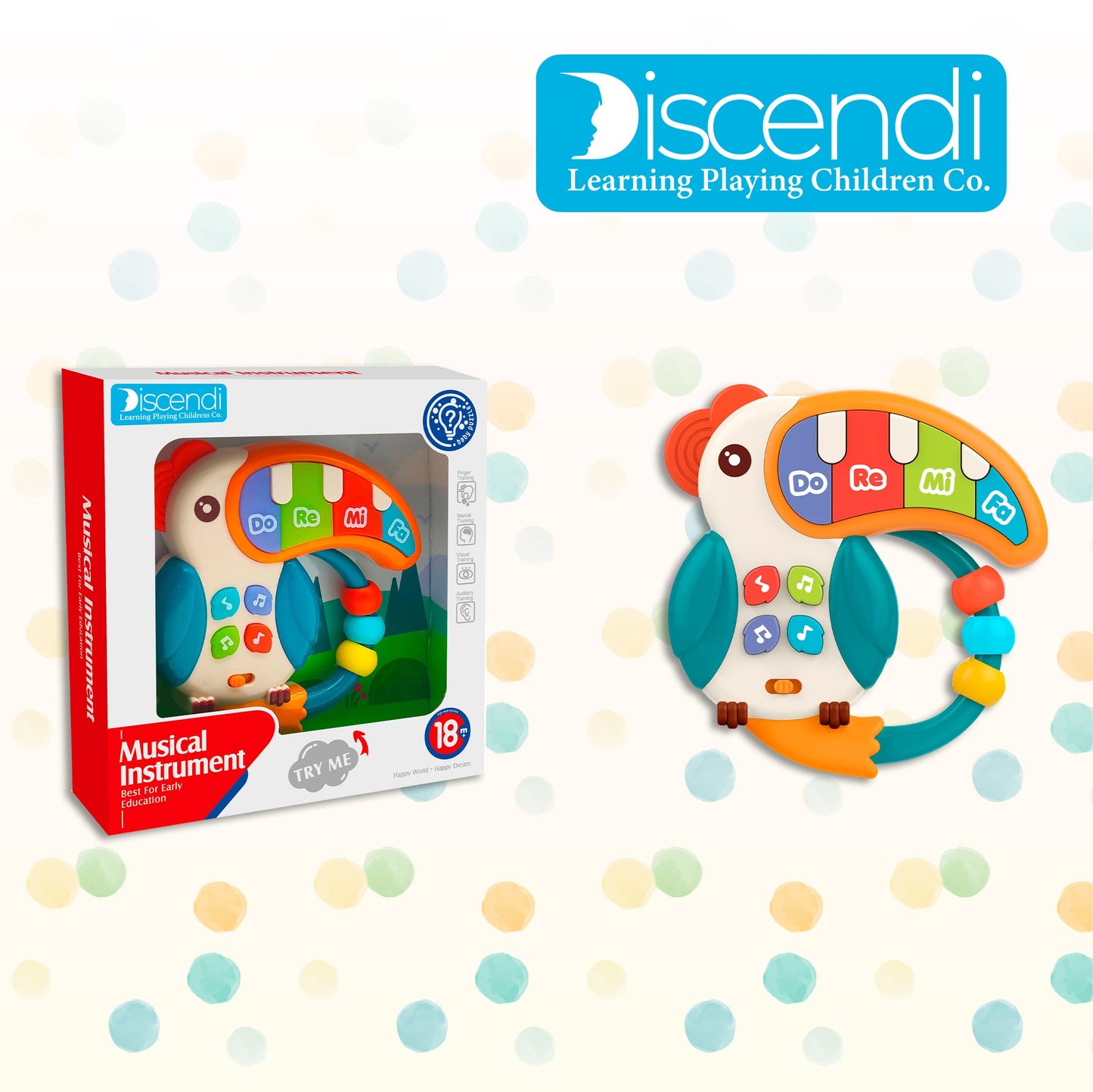 Pianito Musical Compacto Interactivo Figura Animales