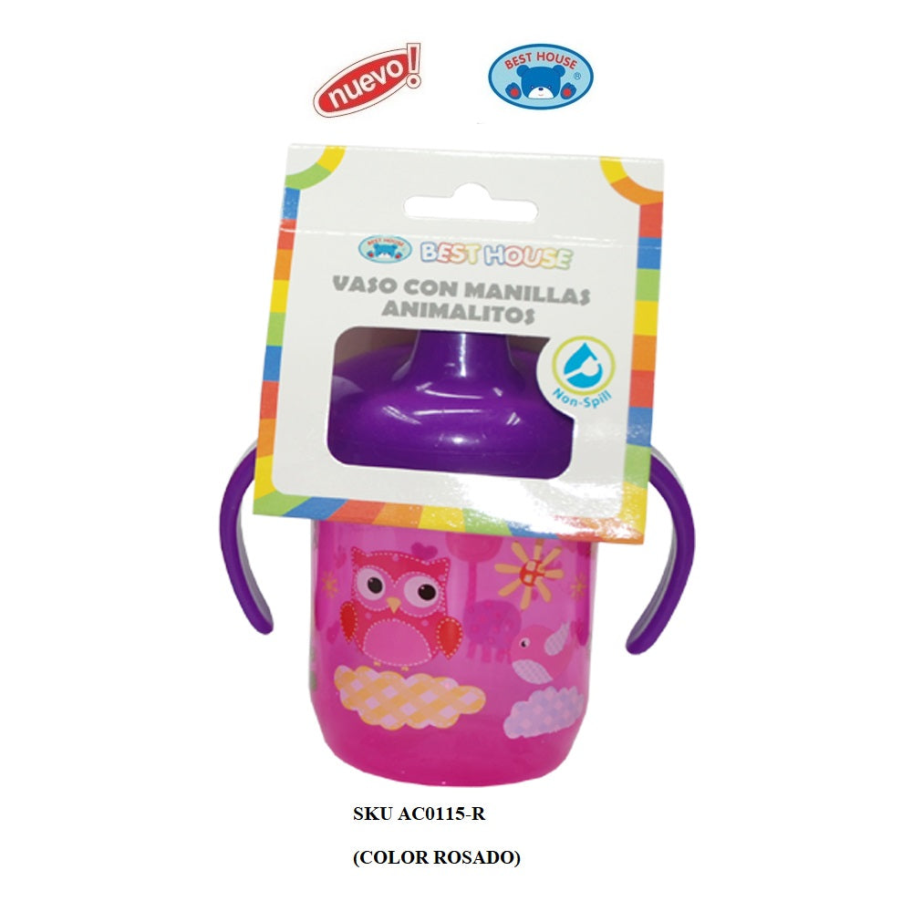 Vaso Con Manilla Animalitos