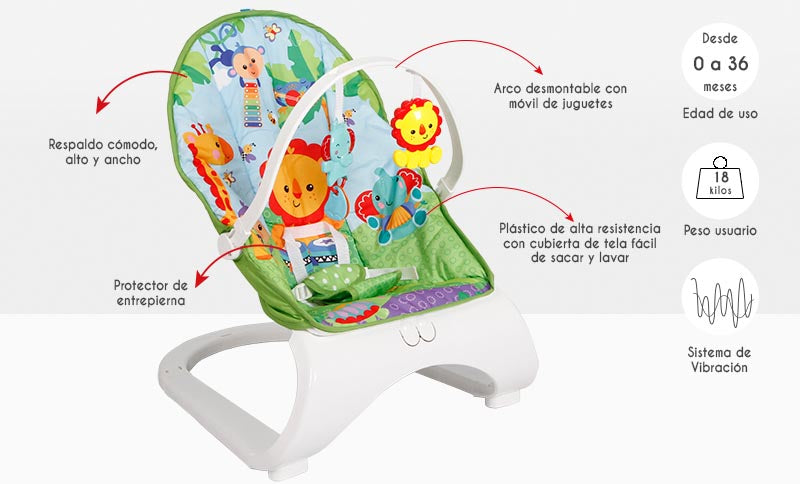 Silla Vibradora Y Melodias Safari