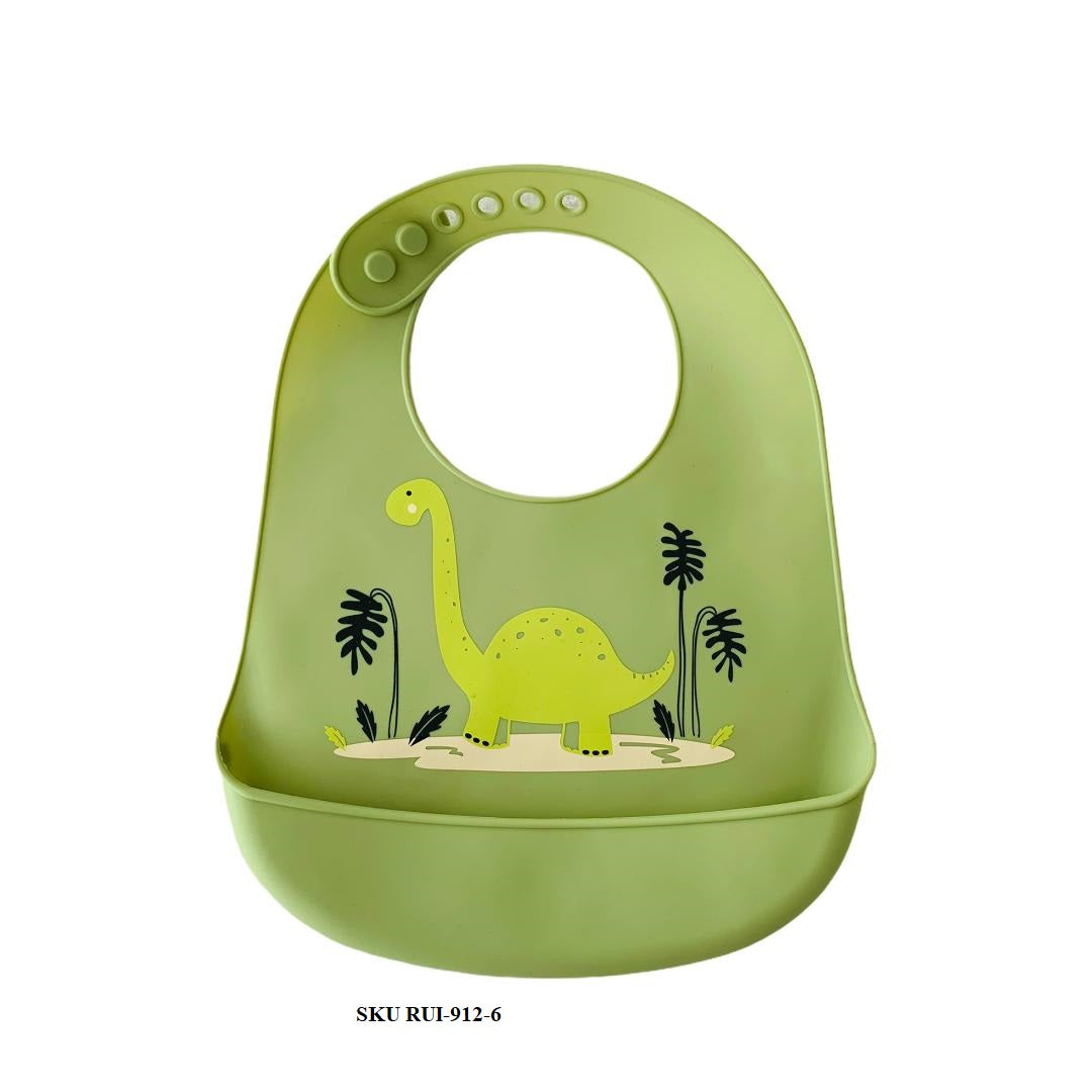 Babero De Silicona Impermeable Con Deposito