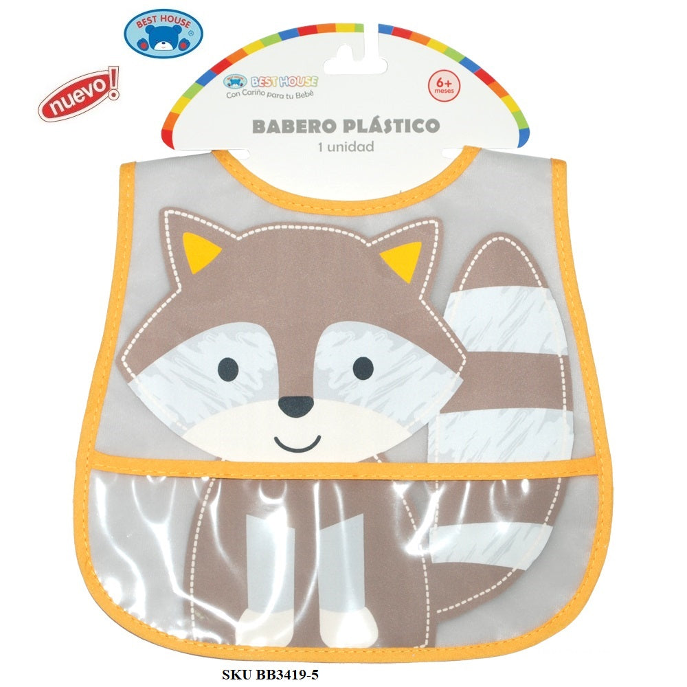 Babero Plastico Con Deposito