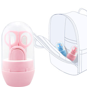 Vaso Compacto Juego Corta Uñas & Lima Bebe