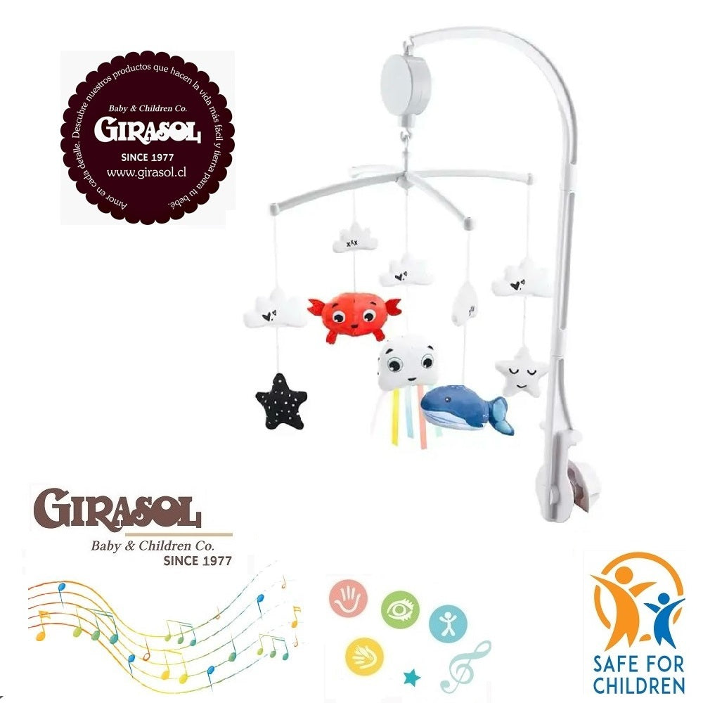 Móvil Musical Melodías Animales Del Mar