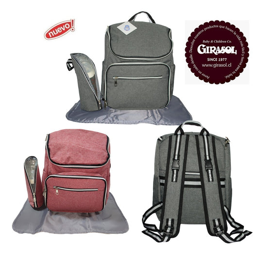 Mochila Maternal Compacta y Estuche para Biberón