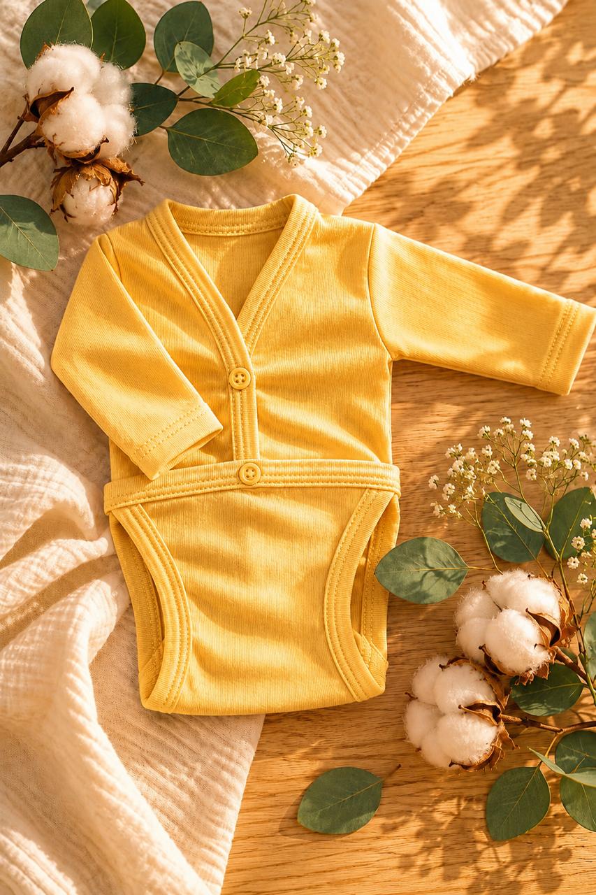 Baby Shower FILIUS Full Box Amarillo Set 6 Recién Nacido Algodón Producto Hecho en Chile