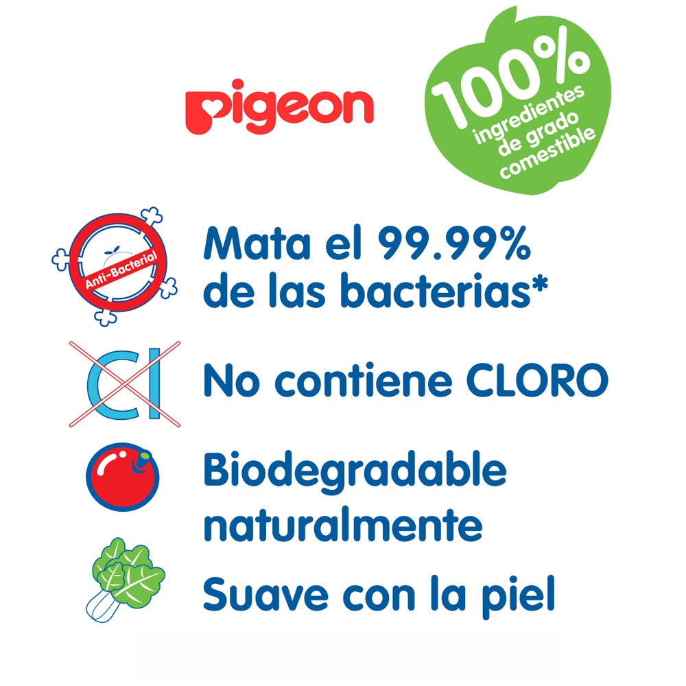 Limpiador Liquido Biberones PIGEON 100% MADE JAPAN