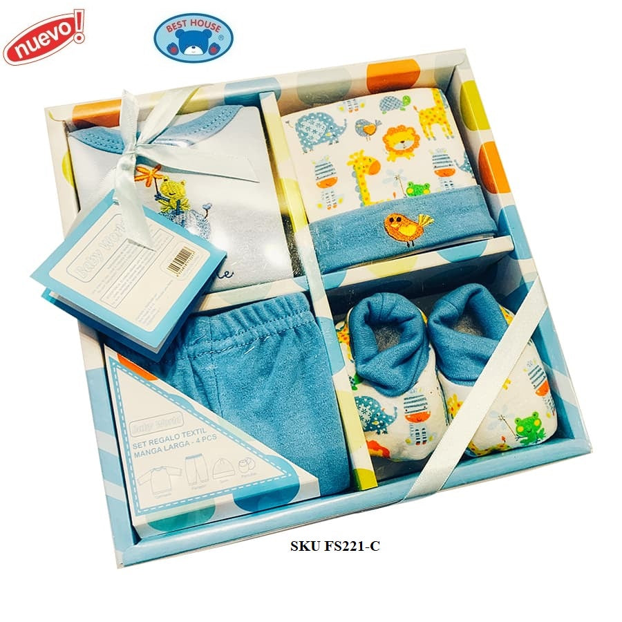 Set De Regalo De Vestir Recien Nacido 4Pcs Best House