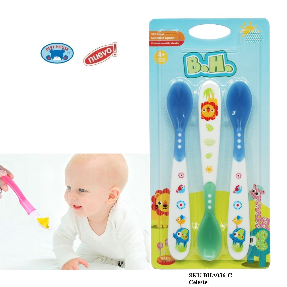 Set X3 Cuchara Sensible Al Calor - CELESTE