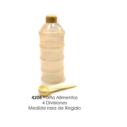 Contenedor Porta Alimentos 4 Divisiones