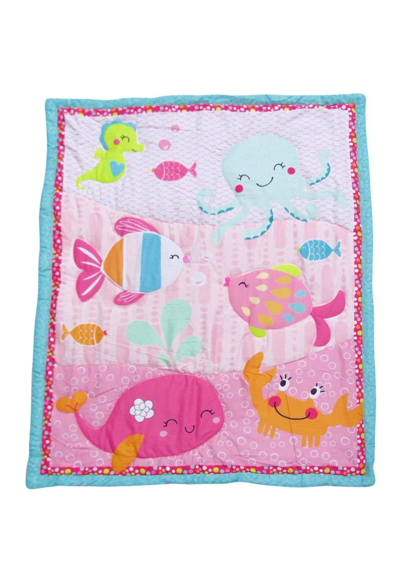 Juego Cuna Corral Estampado 5 Piezas